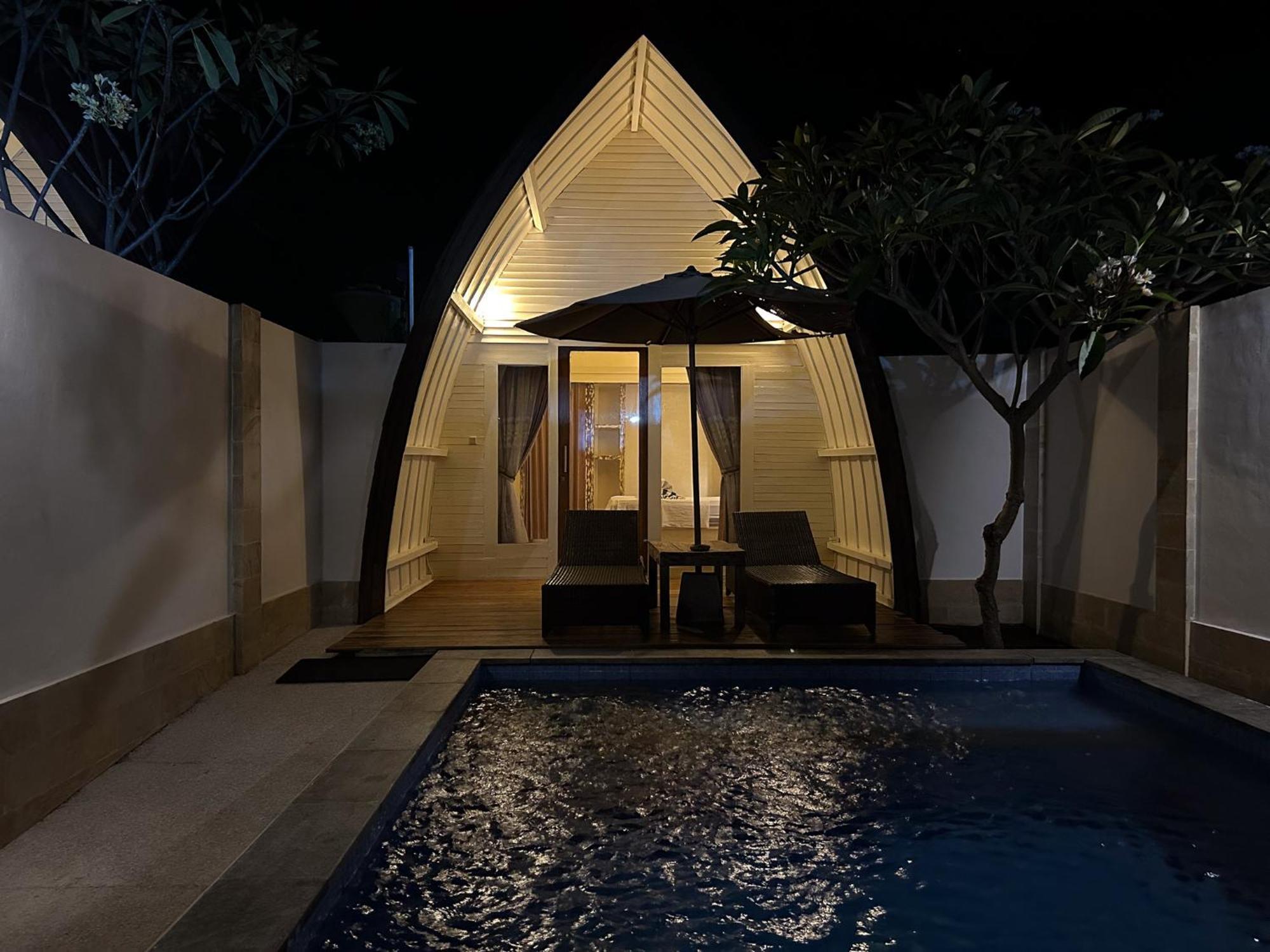 Gili Island Bungalow Гили Траванган Экстерьер фото