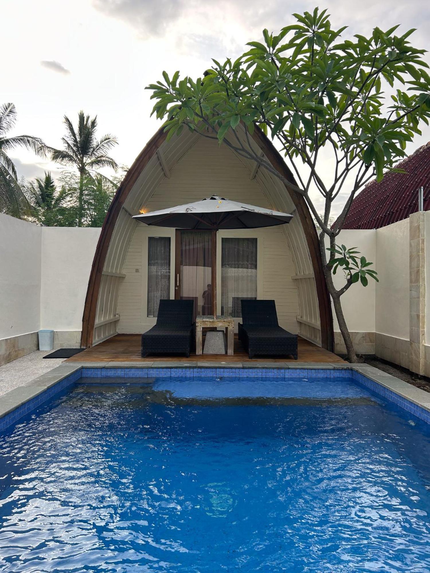 Gili Island Bungalow Гили Траванган Экстерьер фото